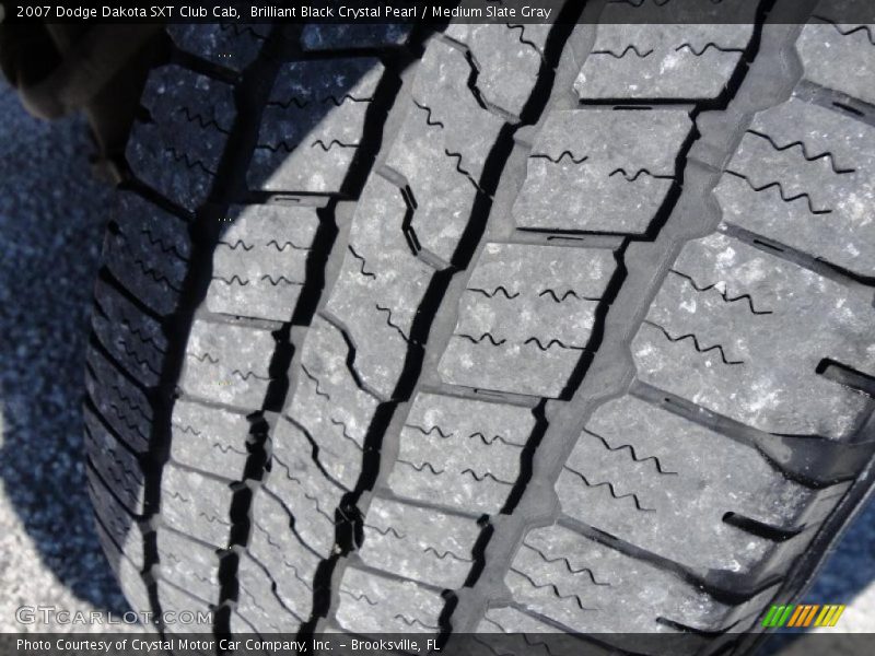 Brilliant Black Crystal Pearl / Medium Slate Gray 2007 Dodge Dakota SXT Club Cab