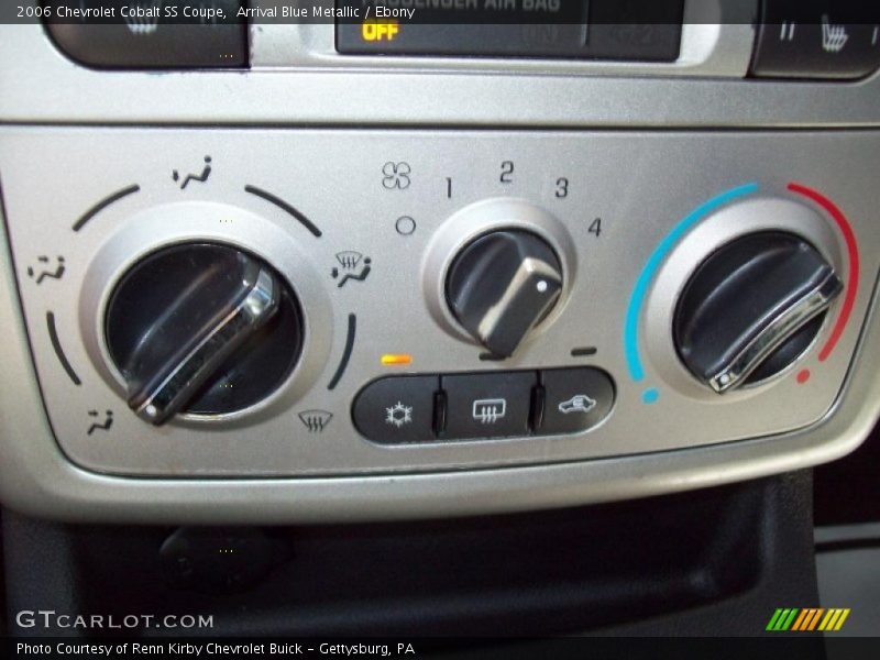 Controls of 2006 Cobalt SS Coupe