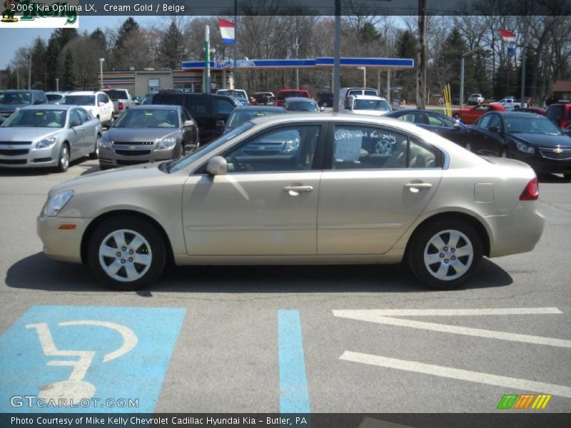 Cream Gold / Beige 2006 Kia Optima LX