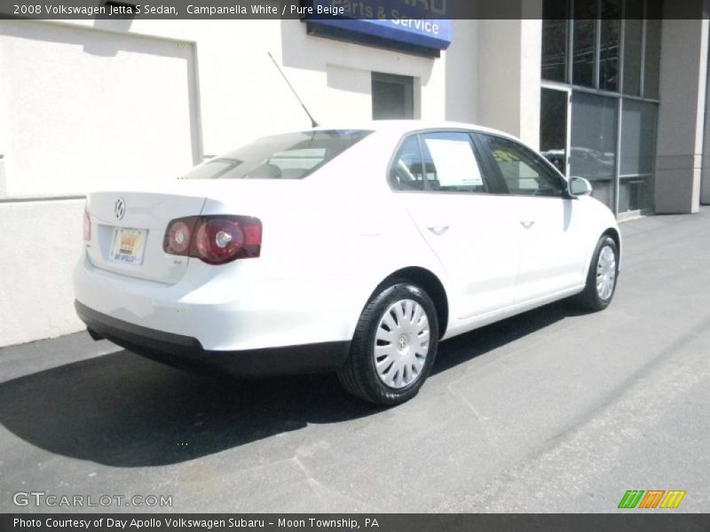 Campanella White / Pure Beige 2008 Volkswagen Jetta S Sedan