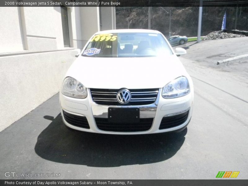 Campanella White / Pure Beige 2008 Volkswagen Jetta S Sedan