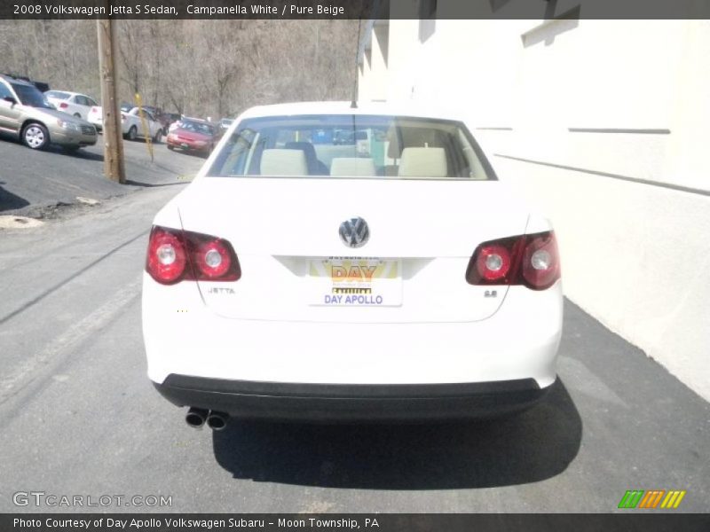 Campanella White / Pure Beige 2008 Volkswagen Jetta S Sedan