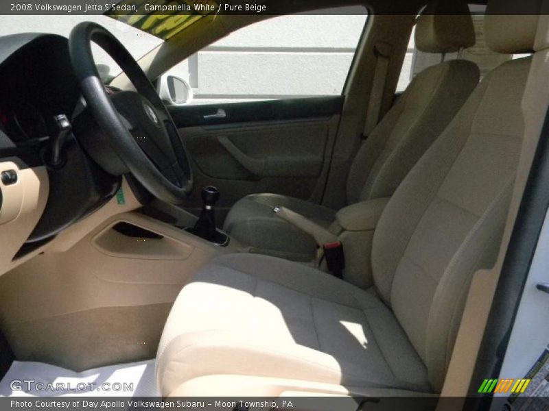 Campanella White / Pure Beige 2008 Volkswagen Jetta S Sedan