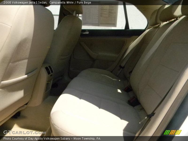 Campanella White / Pure Beige 2008 Volkswagen Jetta S Sedan