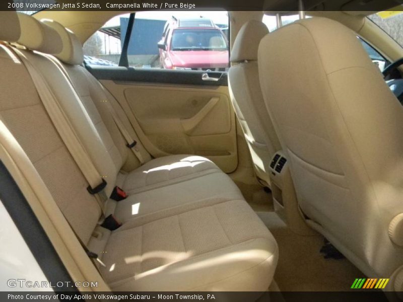 Campanella White / Pure Beige 2008 Volkswagen Jetta S Sedan