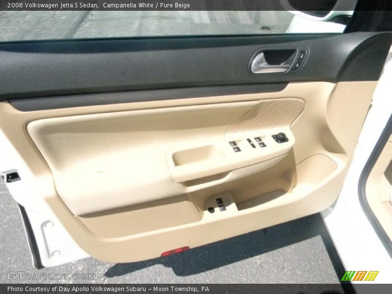 Campanella White / Pure Beige 2008 Volkswagen Jetta S Sedan