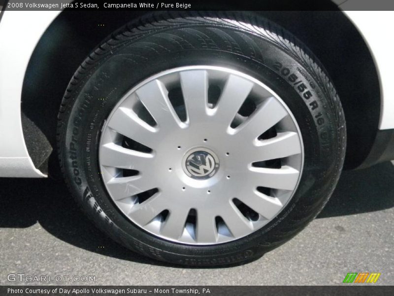 Campanella White / Pure Beige 2008 Volkswagen Jetta S Sedan