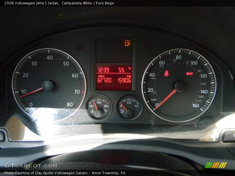 Campanella White / Pure Beige 2008 Volkswagen Jetta S Sedan