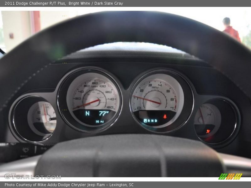 Bright White / Dark Slate Gray 2011 Dodge Challenger R/T Plus