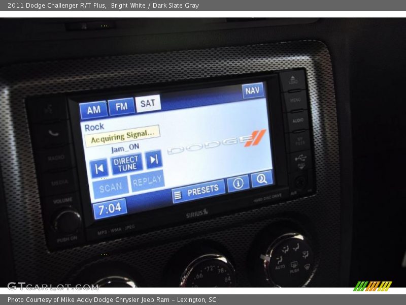 Bright White / Dark Slate Gray 2011 Dodge Challenger R/T Plus
