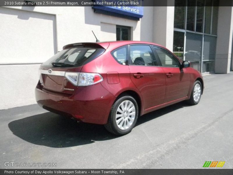 Camellia Red Pearl / Carbon Black 2010 Subaru Impreza 2.5i Premium Wagon