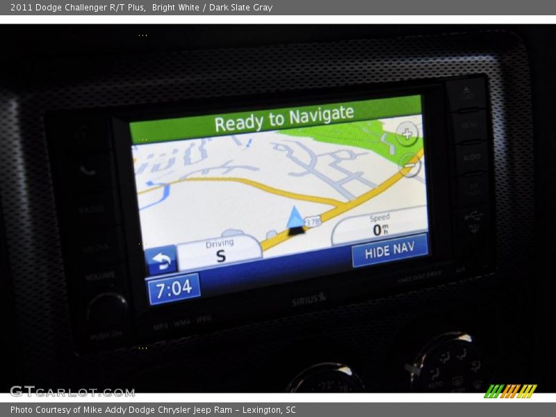 Bright White / Dark Slate Gray 2011 Dodge Challenger R/T Plus