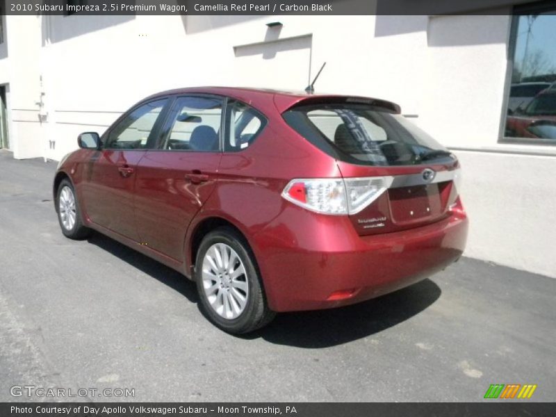 Camellia Red Pearl / Carbon Black 2010 Subaru Impreza 2.5i Premium Wagon