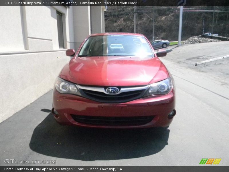 Camellia Red Pearl / Carbon Black 2010 Subaru Impreza 2.5i Premium Wagon