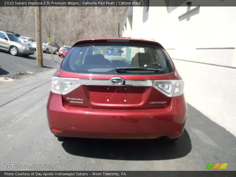 Camellia Red Pearl / Carbon Black 2010 Subaru Impreza 2.5i Premium Wagon