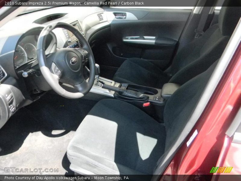 Camellia Red Pearl / Carbon Black 2010 Subaru Impreza 2.5i Premium Wagon