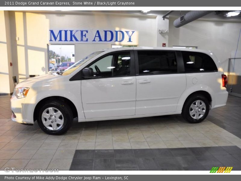 Stone White / Black/Light Graystone 2011 Dodge Grand Caravan Express