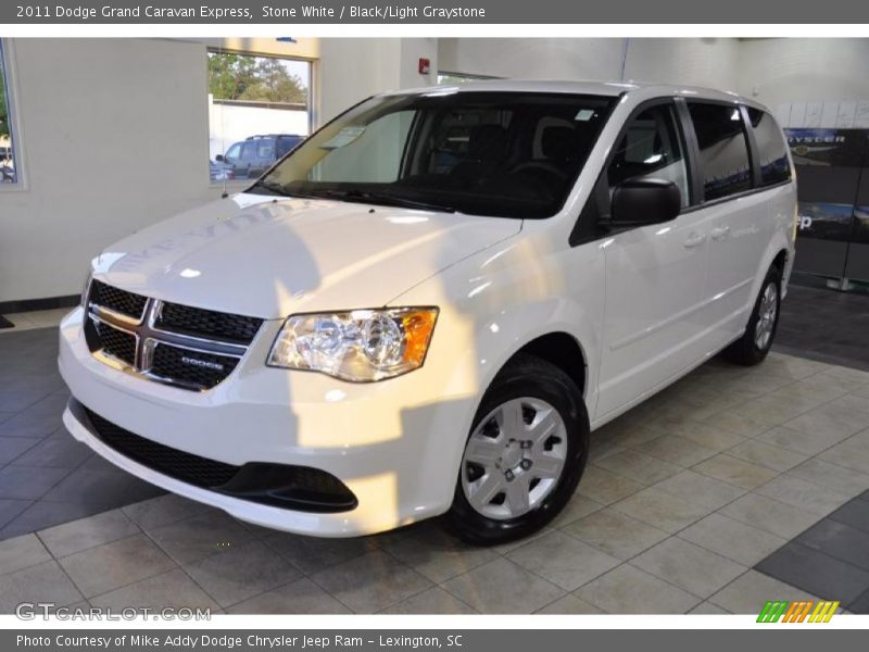 Stone White / Black/Light Graystone 2011 Dodge Grand Caravan Express