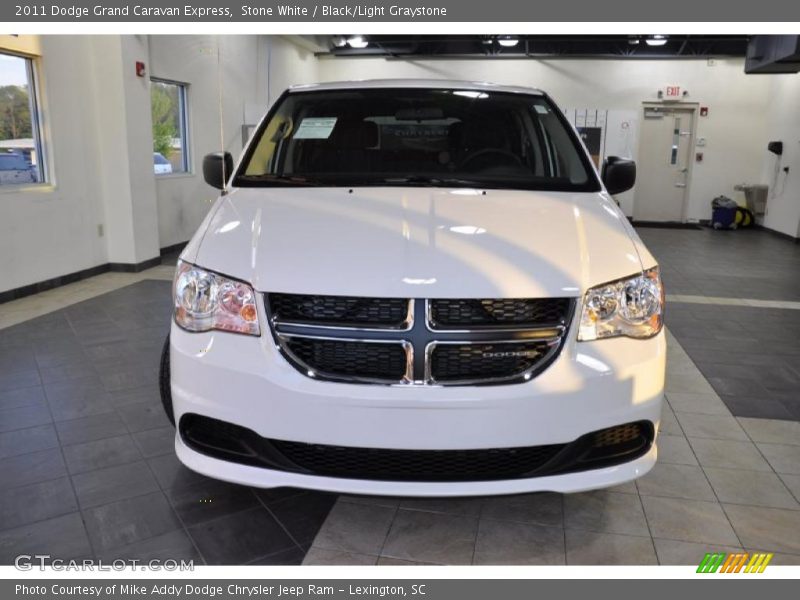 Stone White / Black/Light Graystone 2011 Dodge Grand Caravan Express