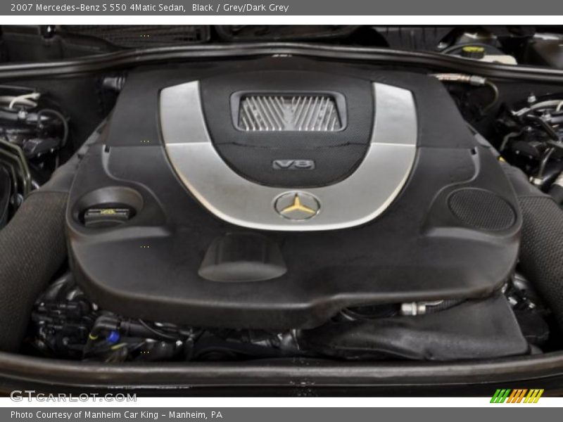 Black / Grey/Dark Grey 2007 Mercedes-Benz S 550 4Matic Sedan