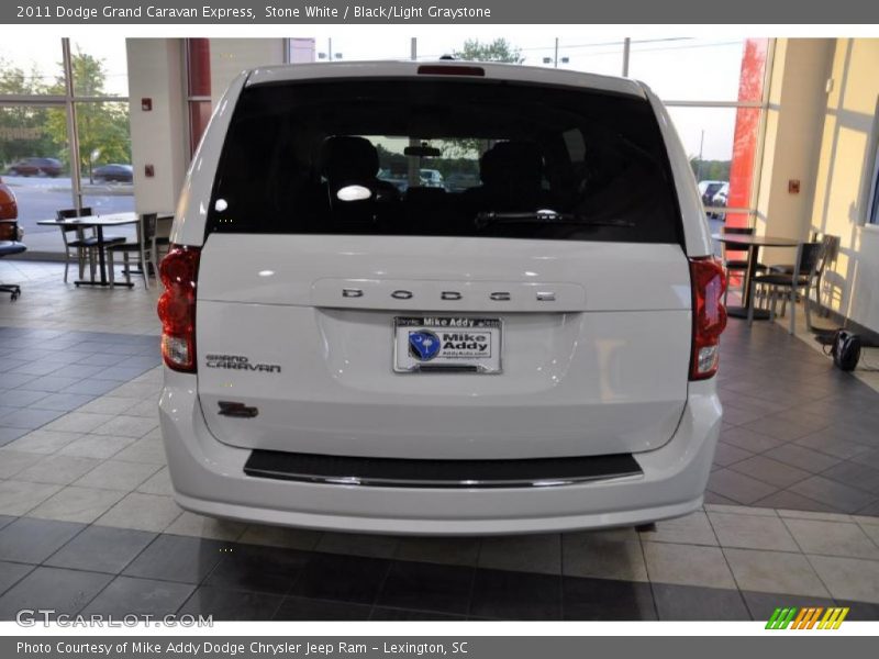 Stone White / Black/Light Graystone 2011 Dodge Grand Caravan Express