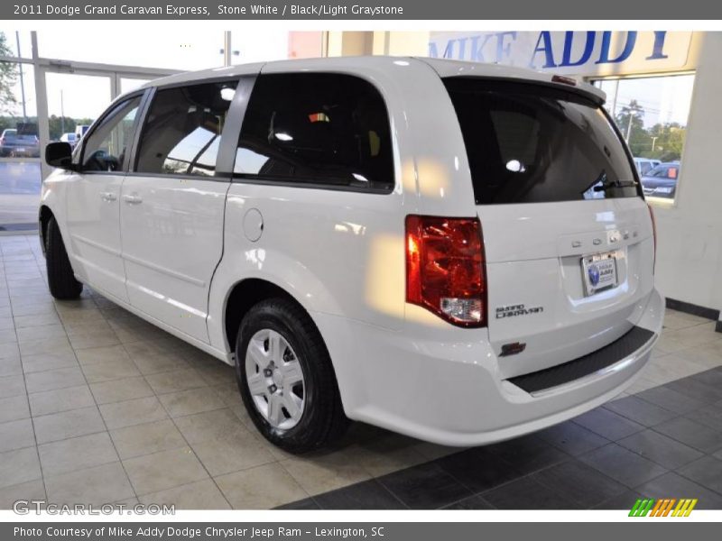 Stone White / Black/Light Graystone 2011 Dodge Grand Caravan Express
