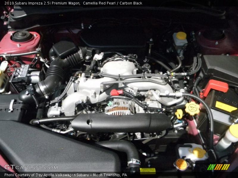 Camellia Red Pearl / Carbon Black 2010 Subaru Impreza 2.5i Premium Wagon