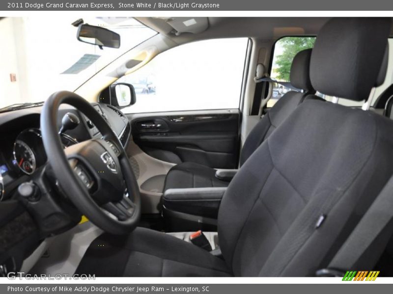 Stone White / Black/Light Graystone 2011 Dodge Grand Caravan Express