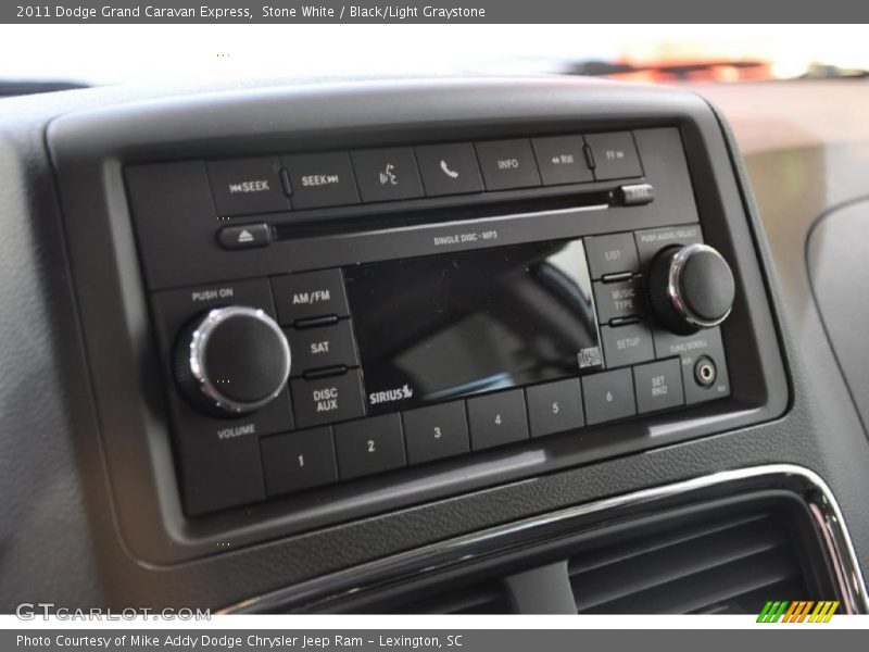 Stone White / Black/Light Graystone 2011 Dodge Grand Caravan Express