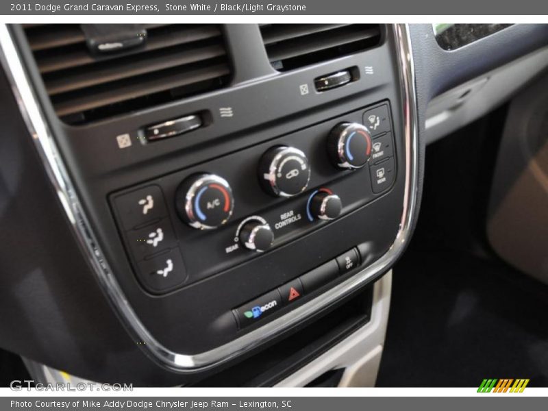 Stone White / Black/Light Graystone 2011 Dodge Grand Caravan Express