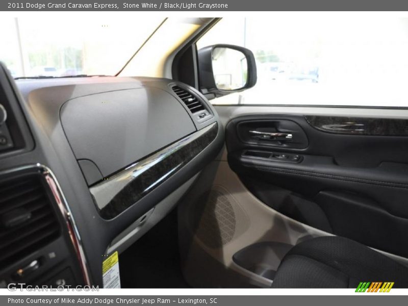 Stone White / Black/Light Graystone 2011 Dodge Grand Caravan Express