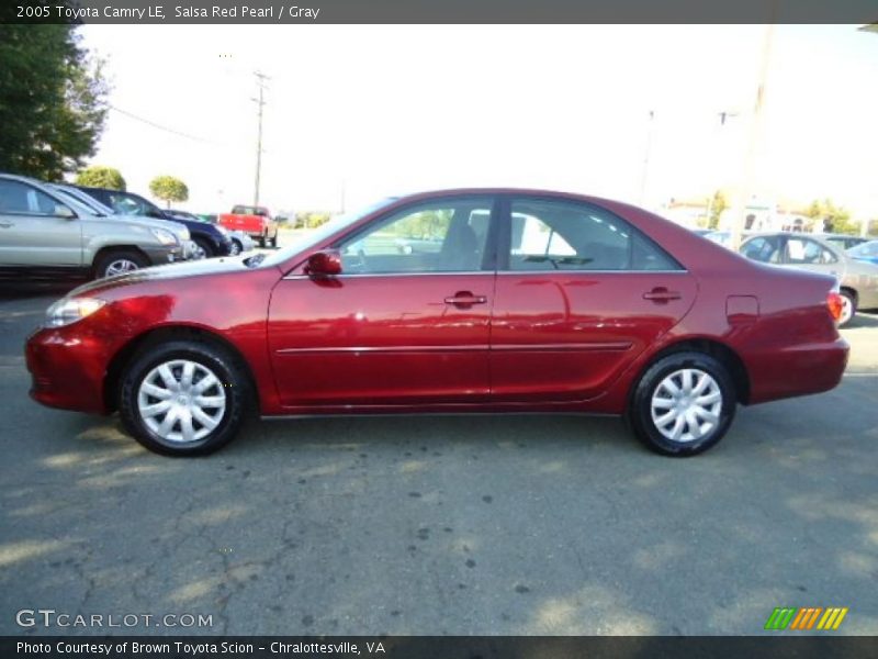 Salsa Red Pearl / Gray 2005 Toyota Camry LE