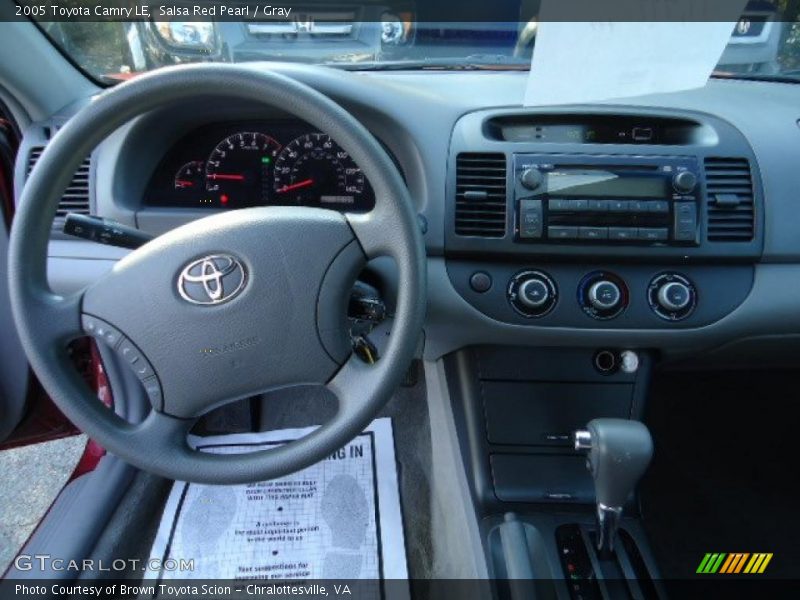 Salsa Red Pearl / Gray 2005 Toyota Camry LE