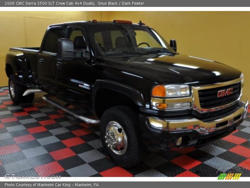 Onyx Black / Dark Pewter 2006 GMC Sierra 3500 SLT Crew Cab 4x4 Dually