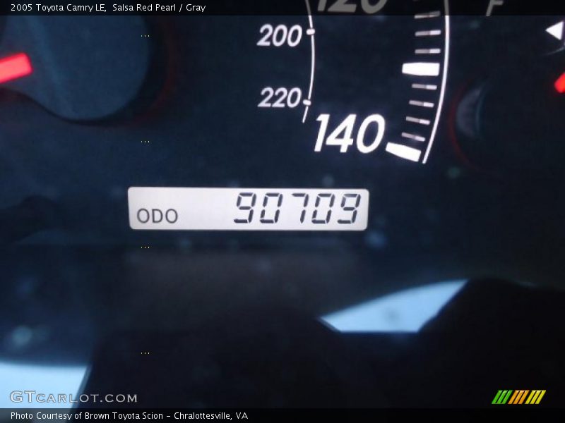 Salsa Red Pearl / Gray 2005 Toyota Camry LE