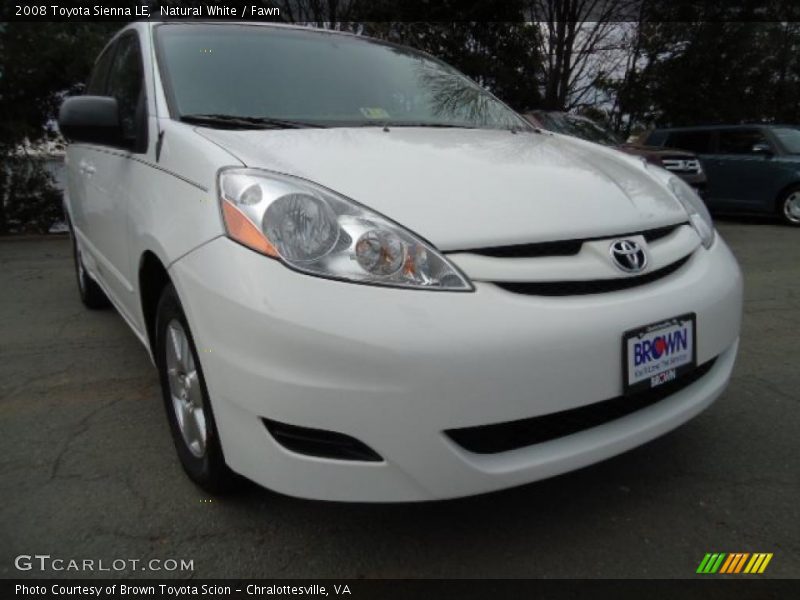 Natural White / Fawn 2008 Toyota Sienna LE