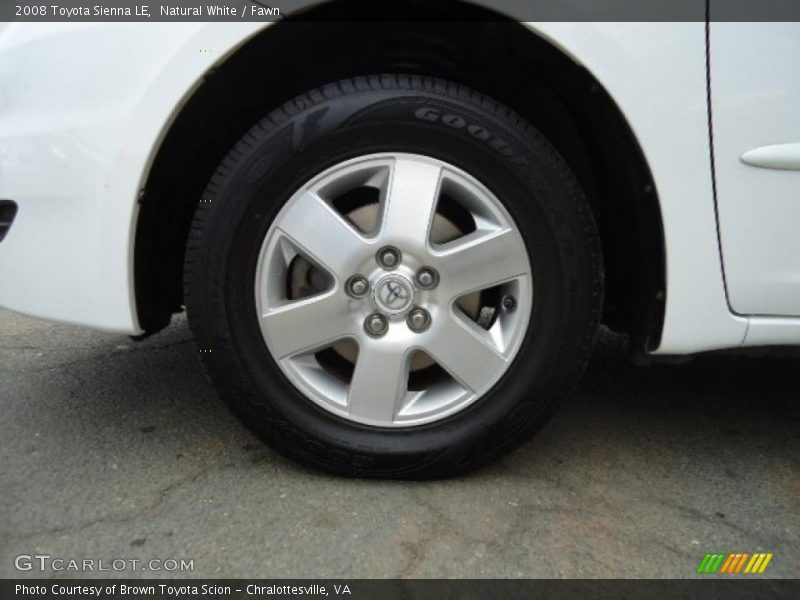 Natural White / Fawn 2008 Toyota Sienna LE