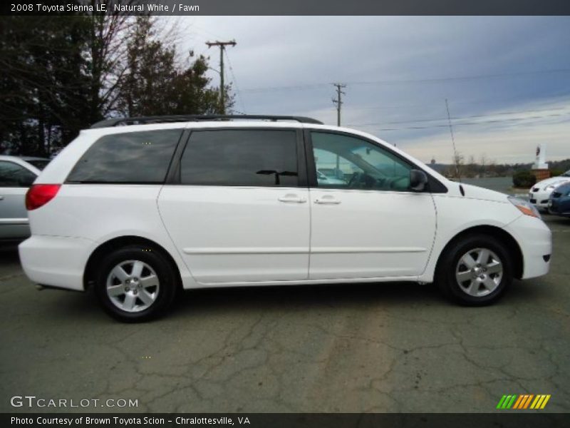Natural White / Fawn 2008 Toyota Sienna LE