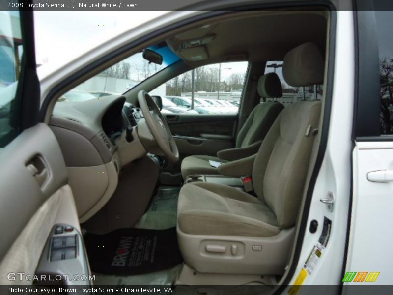 Natural White / Fawn 2008 Toyota Sienna LE