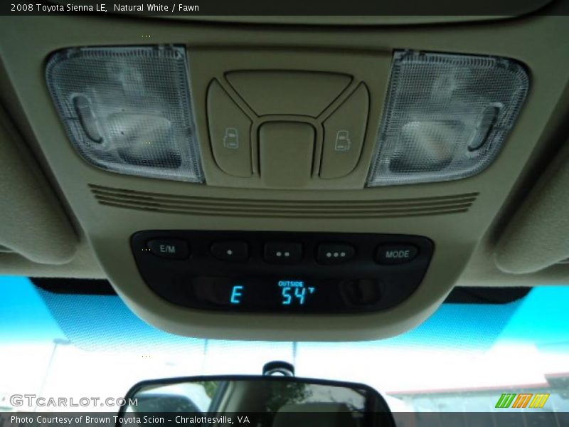 Natural White / Fawn 2008 Toyota Sienna LE