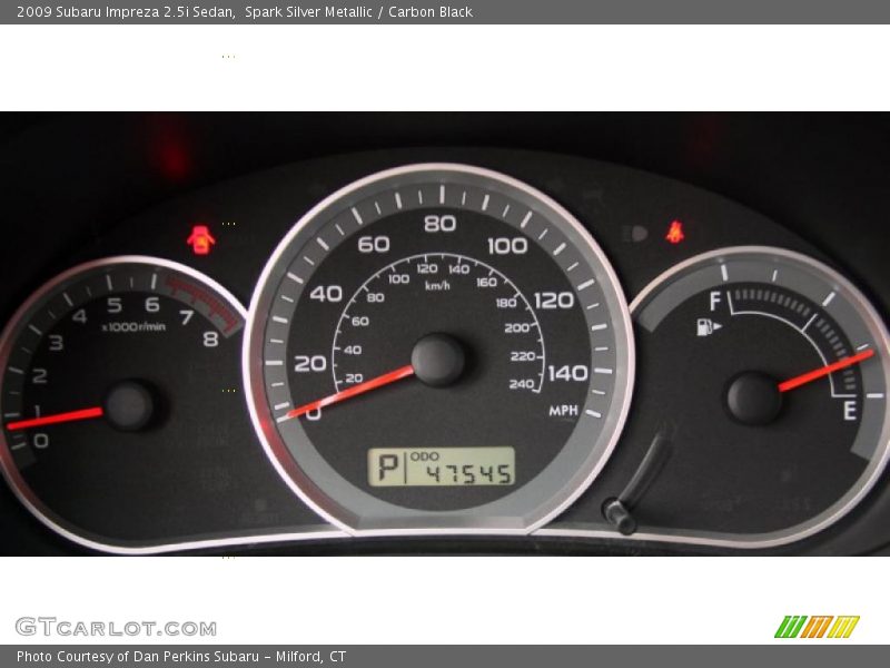 Spark Silver Metallic / Carbon Black 2009 Subaru Impreza 2.5i Sedan
