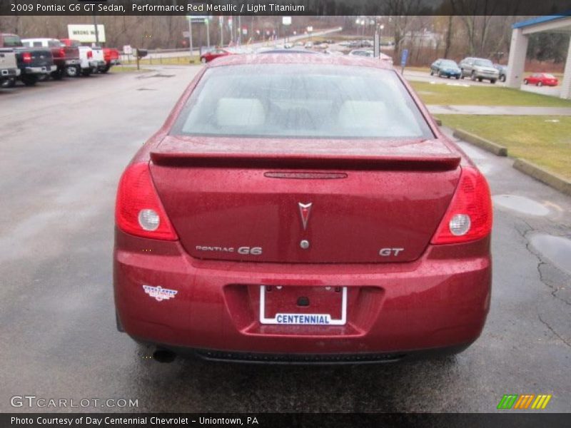 Performance Red Metallic / Light Titanium 2009 Pontiac G6 GT Sedan