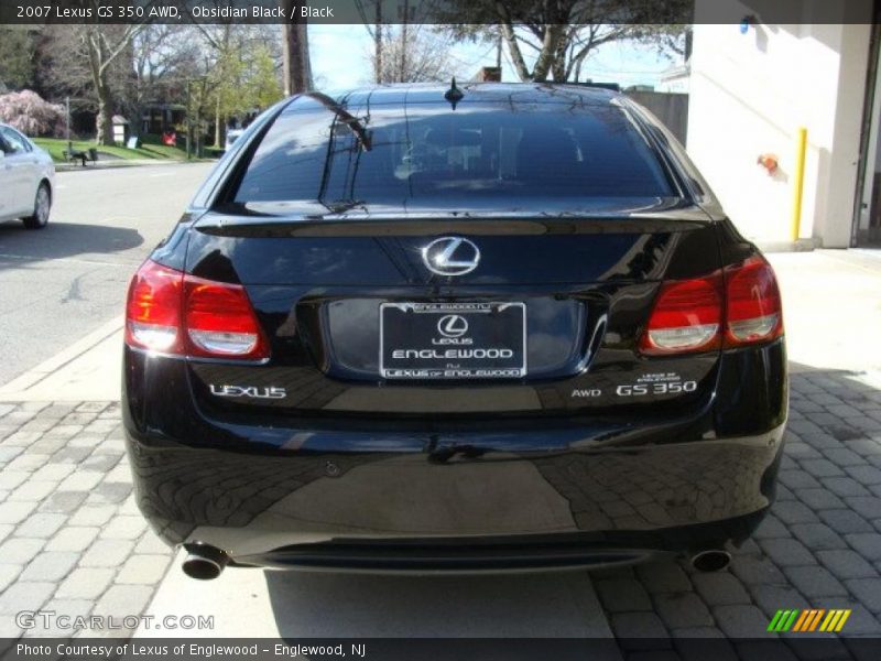 Obsidian Black / Black 2007 Lexus GS 350 AWD