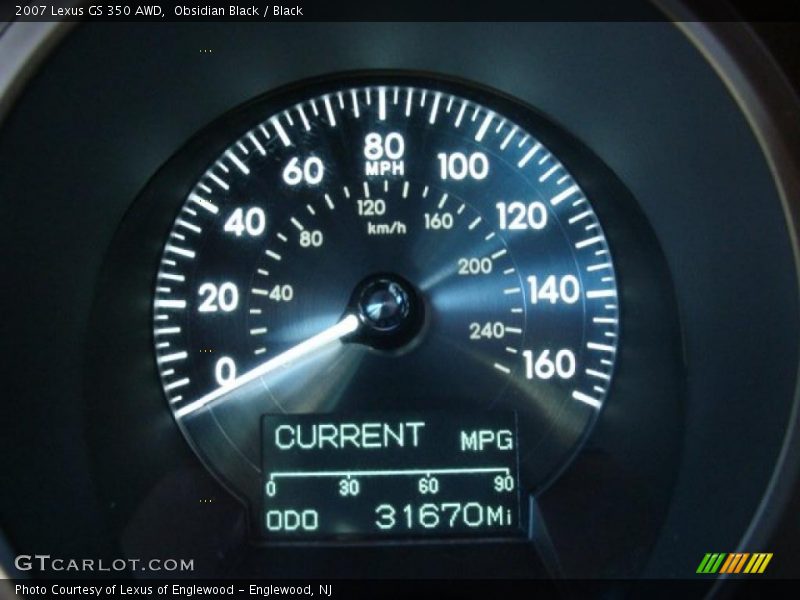 Obsidian Black / Black 2007 Lexus GS 350 AWD