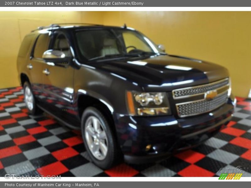 Dark Blue Metallic / Light Cashmere/Ebony 2007 Chevrolet Tahoe LTZ 4x4
