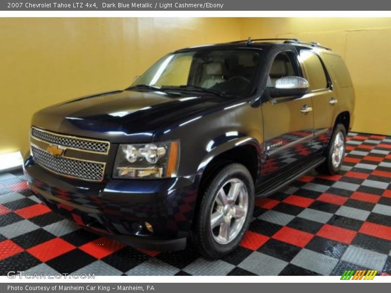 Dark Blue Metallic / Light Cashmere/Ebony 2007 Chevrolet Tahoe LTZ 4x4