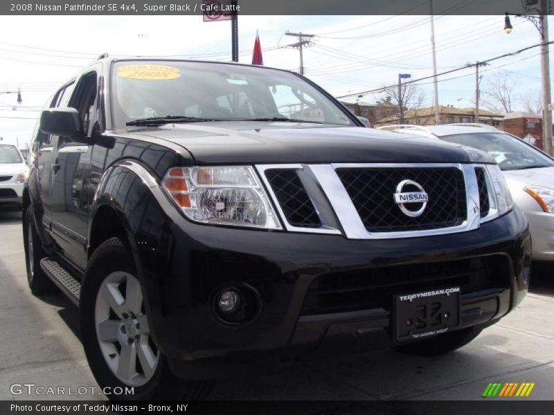 Super Black / Cafe Latte 2008 Nissan Pathfinder SE 4x4