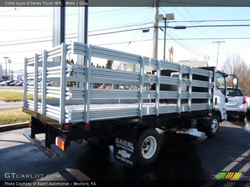 White / Gray 2009 Isuzu N Series Truck NPR