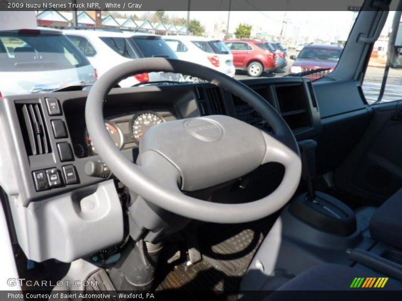 White / Gray 2009 Isuzu N Series Truck NPR