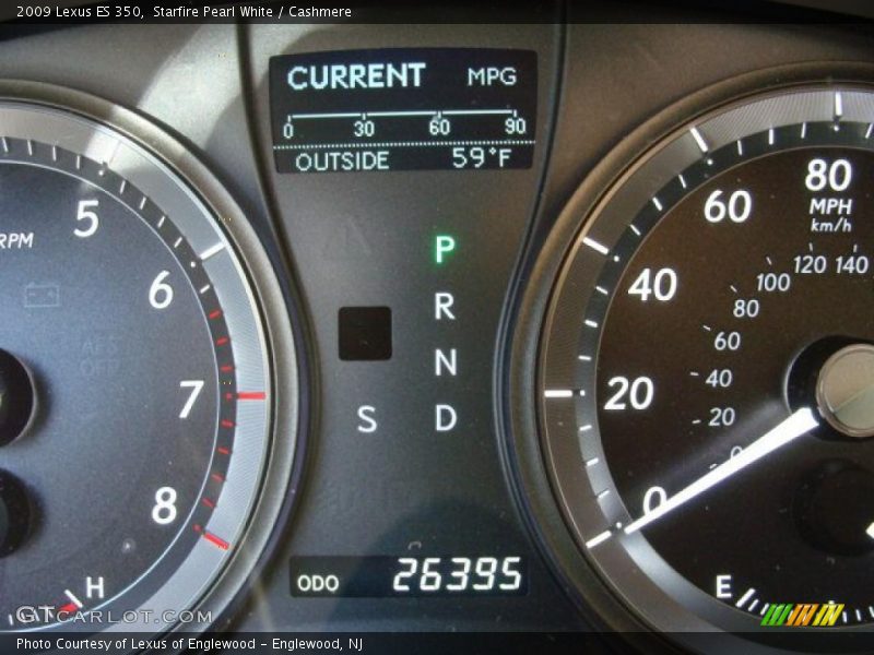 Starfire Pearl White / Cashmere 2009 Lexus ES 350